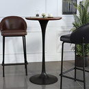 吧台桌简约家用圆形高脚桌酒吧桌咖啡厅休闲餐厅高吧桌阳台高桌子