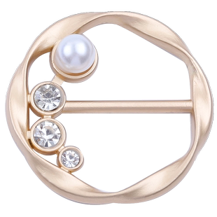 衣角打结扣高档t恤衬衫衬衣下摆固定扣装饰配饰丝巾扣环收腰神器