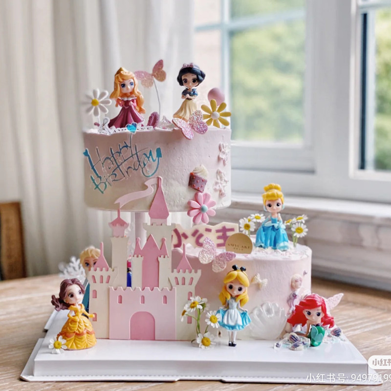 卡通Q版童话小公主儿童生日蛋糕装饰摆件迷你白雪长发烘焙公主仔,节庆用品/礼品,节日装扮用品,淘宝优惠券,粉丝福利购,淘宝优惠卷
