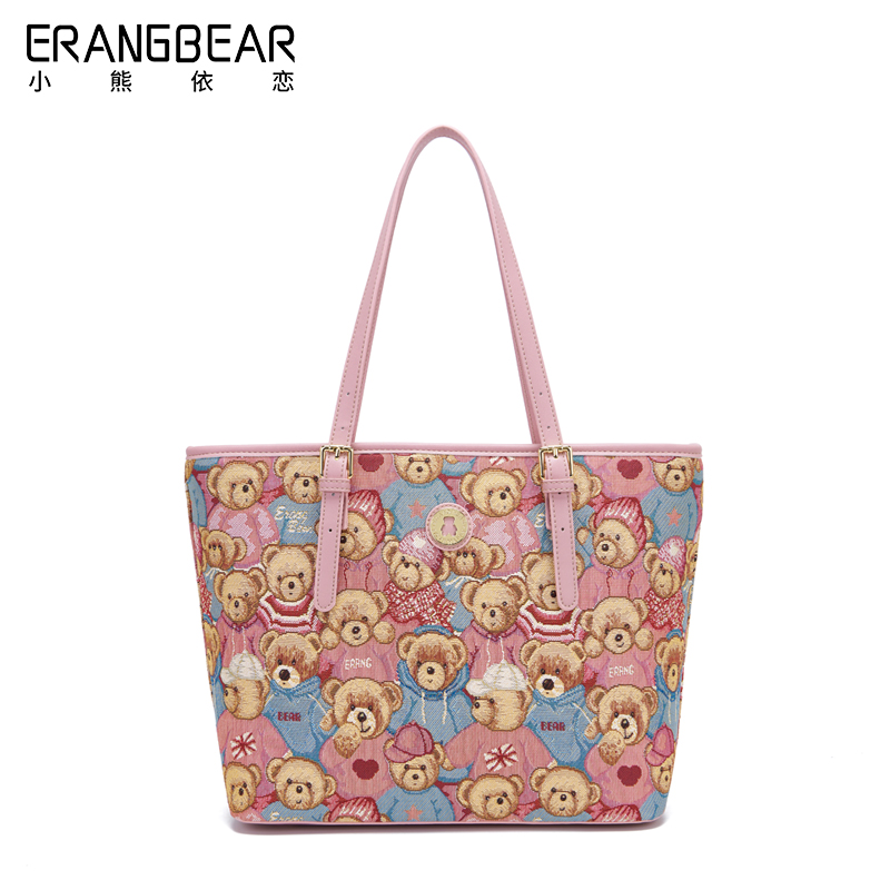 小熊依恋高级感大容量通勤托特包