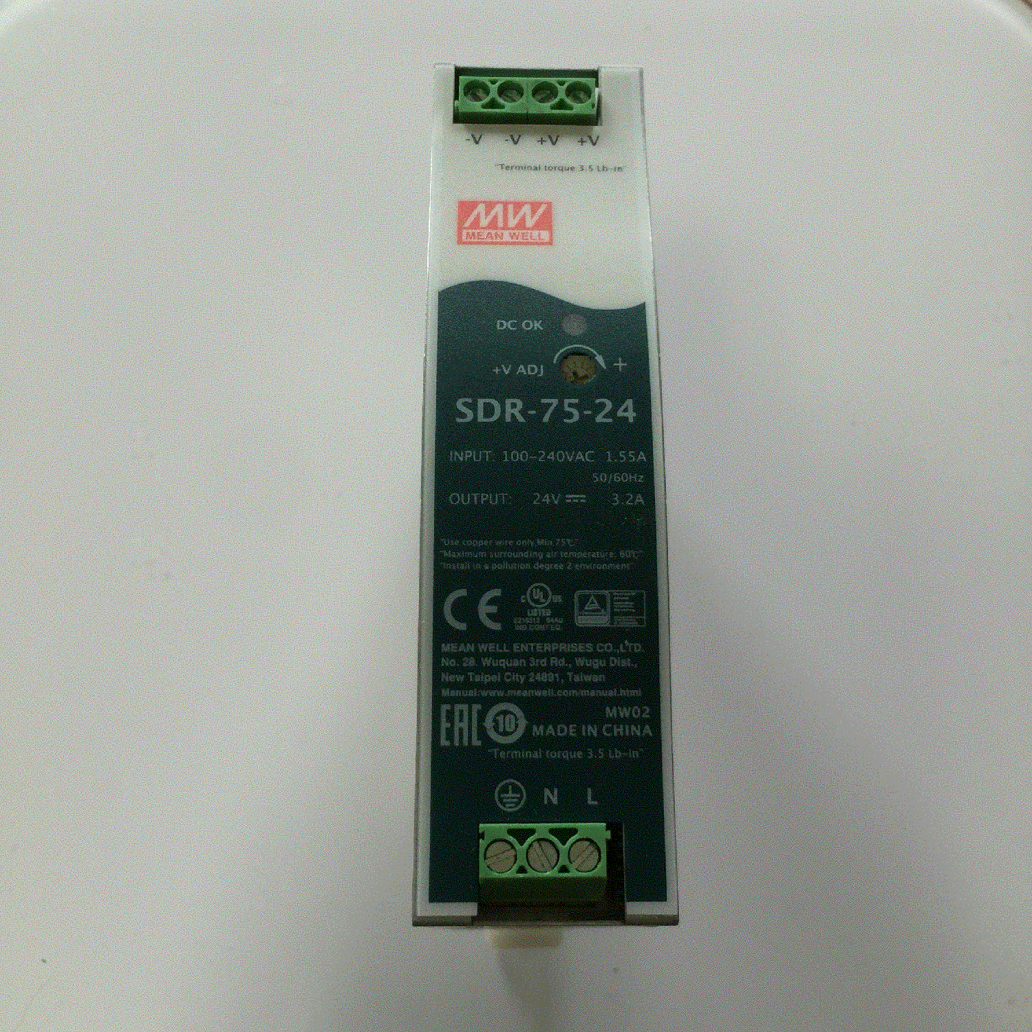 SDR-75-24台湾明纬75W24V导轨开