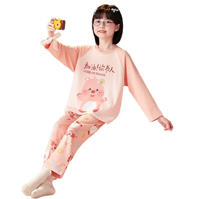 儿童睡衣女童秋季新款纯棉长袖