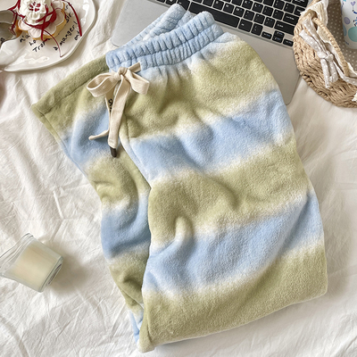 女款睡裤珊瑚绒冬季法兰绒家居裤