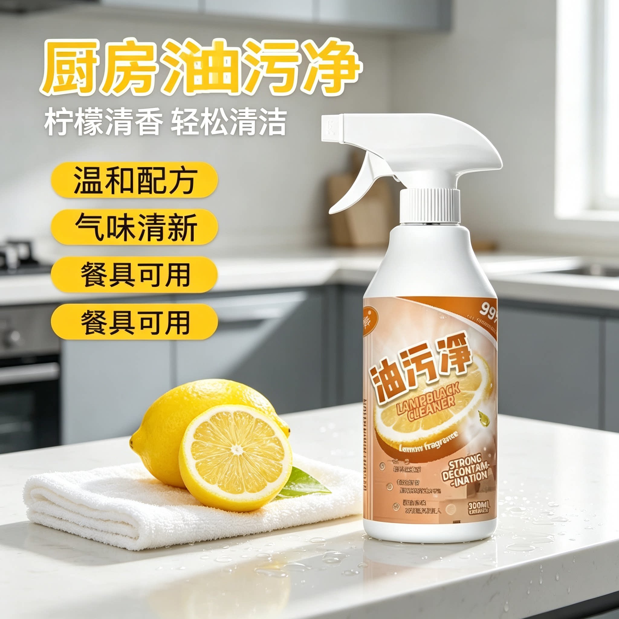 抽油烟机强力去油污清洁剂