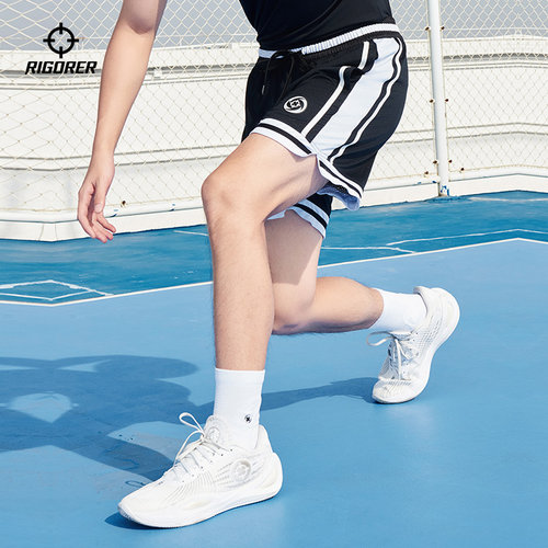 准者男士篮球四分透气短裤