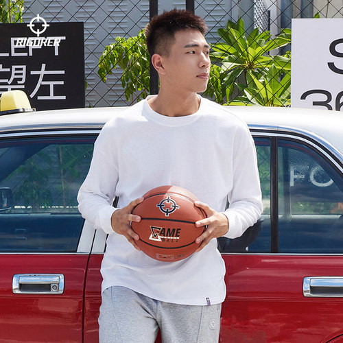 休闲宽松上衣长袖t恤准者男