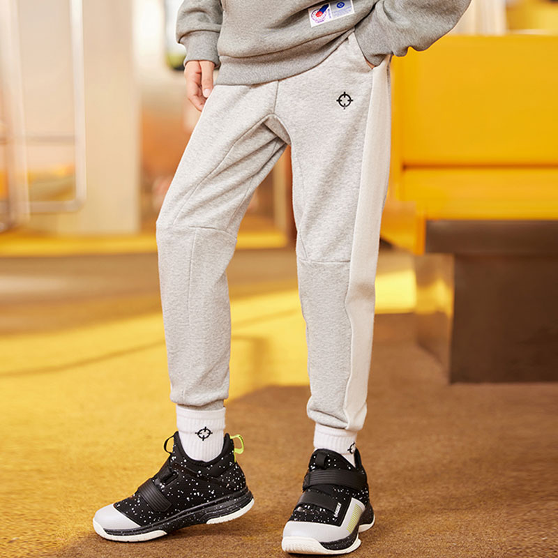 准者官方奥莱店针织长裤青少年春季休闲学生男篮球训练束脚运动裤