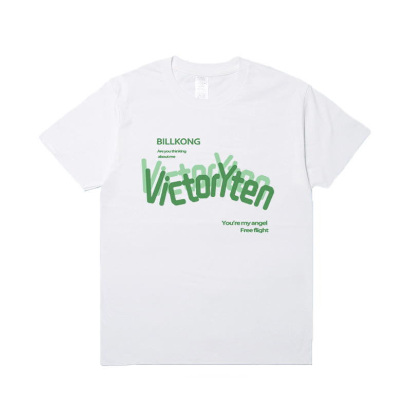 darlee夏季复古流行ins印花创意设计感短袖T恤慵懒风情侣装上衣