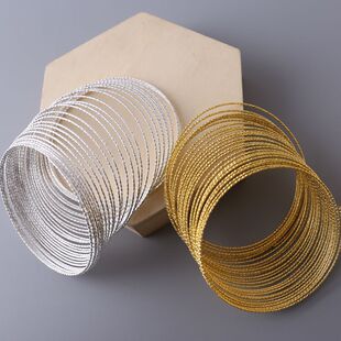 铁质电泳保色车挂批花半硬线 可用于手工diy绕线手镯耳饰配件材料