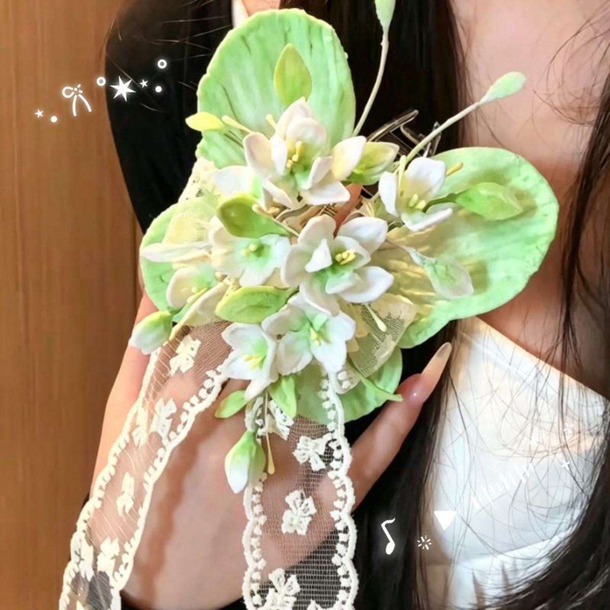 蝴蝶结抓夹扭扭棒diy手工材料包后脑勺鲨鱼夹出片神器送女友礼物