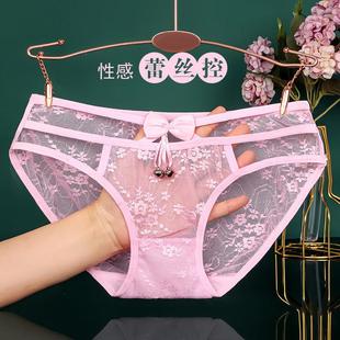 薄款 女透明诱惑胸罩睡衣套装 文胸内裤 黑色性感内衣性感蕾丝三点式