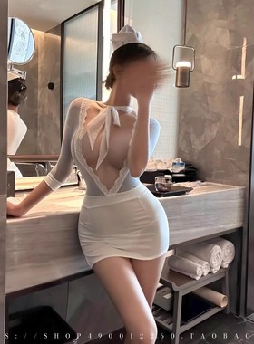 纯欲性感空姐ol秘书制服角色扮演套装诱惑深V显胸睡裙连体包臀裙