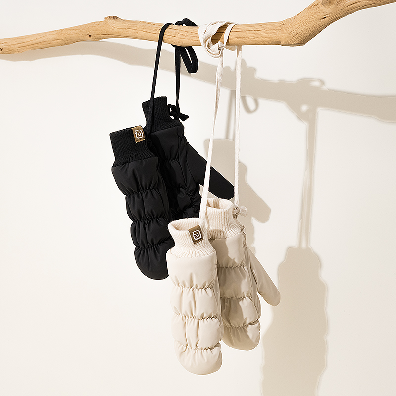 修身包指手套女弹力加绒保暖闷子