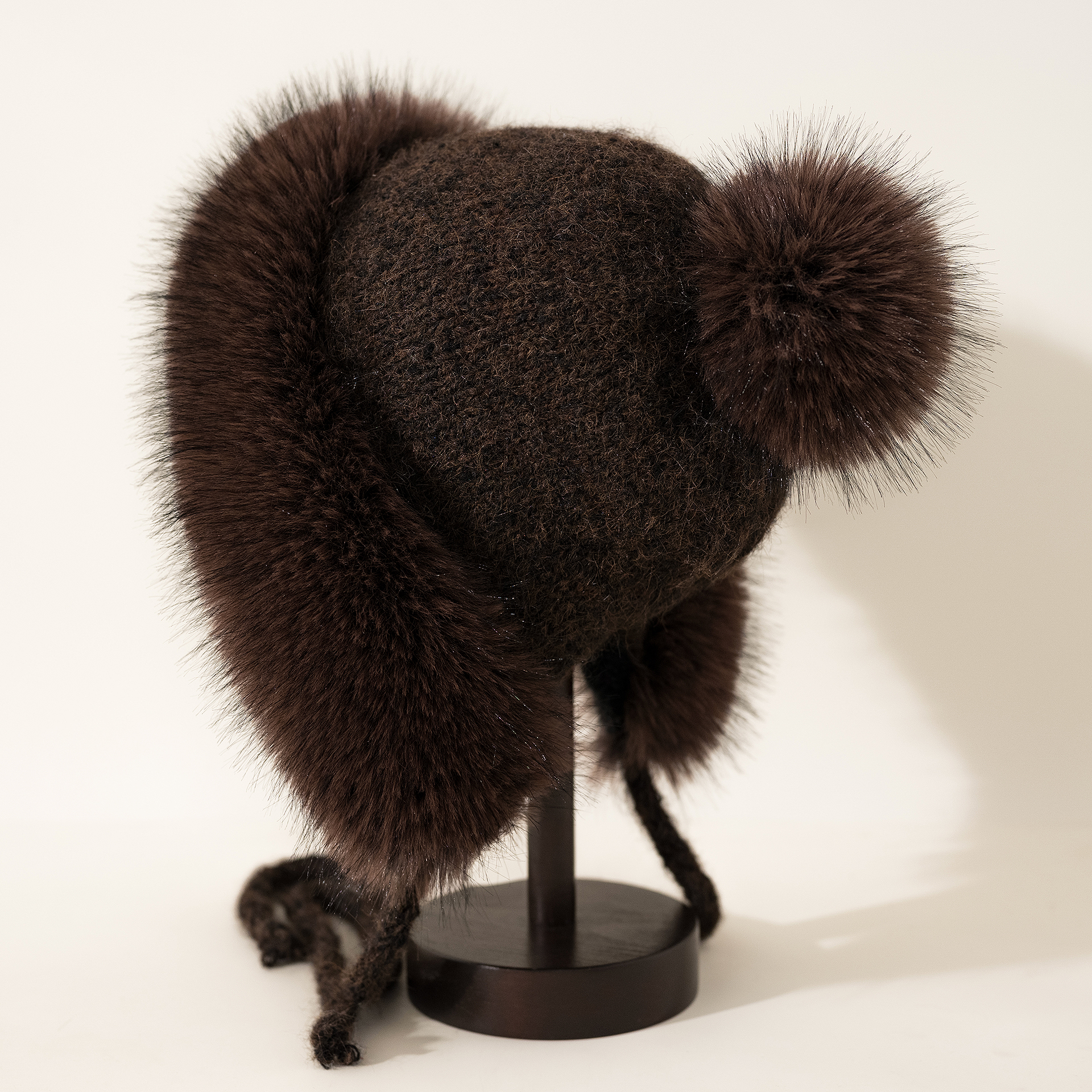 毛绒绒公主帽女冬季保暖加绒加厚