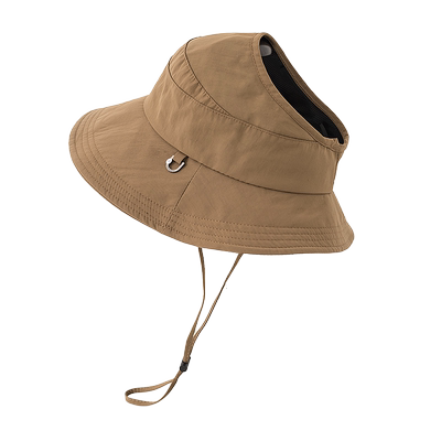 可扎高马尾辫子半空顶帽春夏防晒