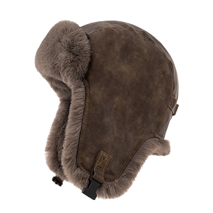 皮帽子雷锋帽男冬季加厚飞行员保暖帽女东北防风寒骑车护耳大头围