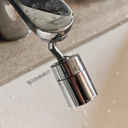 洗漱台防溅头起泡器接头面盆花洒可旋转厨房洗碗池延伸器出水全铜