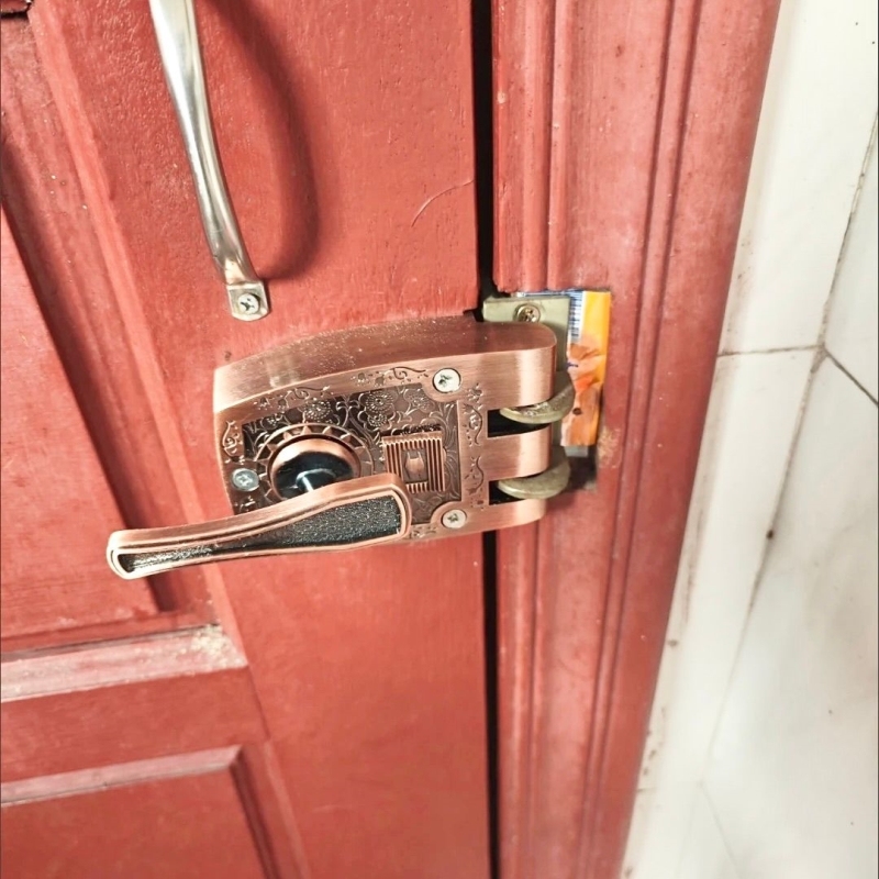 入户门c级木门推拉门锁自动碰锁锁芯撞锁锁具外装门锁虎齿不锈钢