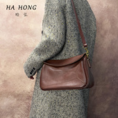 头层牛皮个性 哈弘 秋冬新款 几何设计摩洛哥蛋糕包文女士艺斜挎包