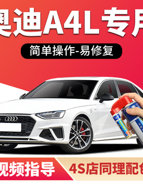 奥迪A4L补漆笔朱鹭白色车漆划痕修复阿科纳白天云灰白金色自喷漆