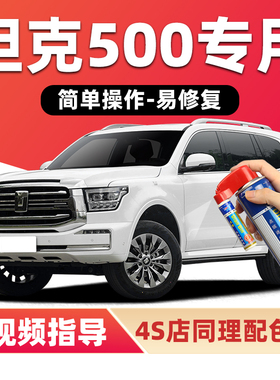 坦克500补漆笔珠峰白色汽车漆划痕修复神器金色墨石黑银色自喷漆