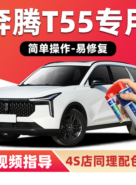 奔腾T55补漆笔珠光白色汽车漆划痕修复量子红黑色银色蓝色自喷漆