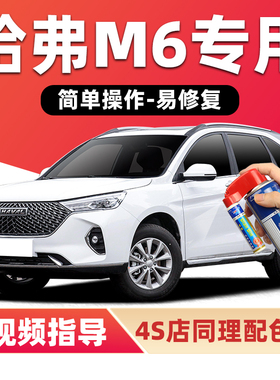 哈弗m6plus补漆笔简约白经典黑汽车漆划痕修复棕色银色灰色自喷漆