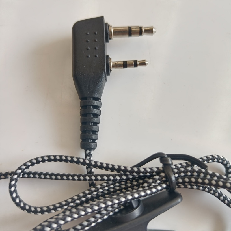 对讲机耳机清晰耳挂领夹线365度旋转左右耳PTT发射健久带不痛包邮