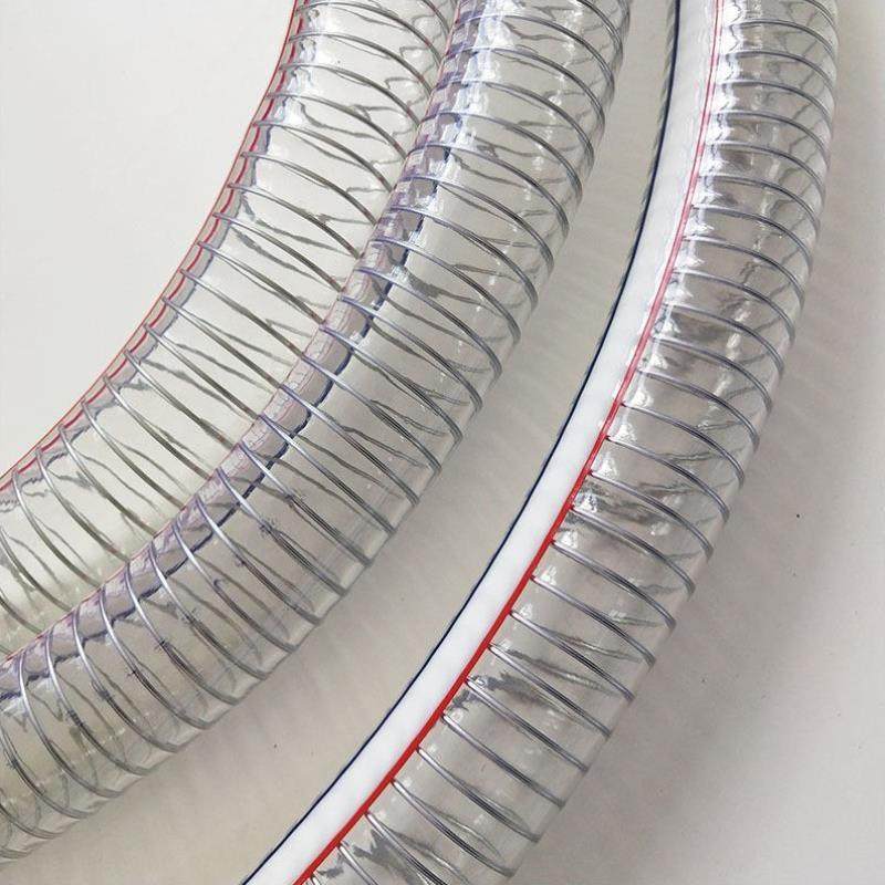 pvc钢丝软管塑料管子透明水管高压耐磨加厚耐高温真空输油管抗冻