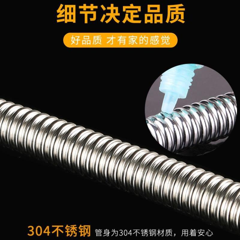6分波纹管306不锈钢壁挂炉暖气片连接管高压六分水管防爆金属软管