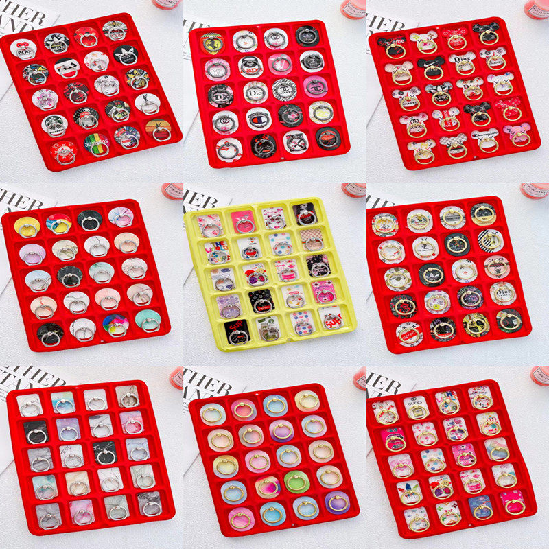 适用手机水晶卡通托盘支架亚克力蓝光个性VIVO新年指环扣包邮