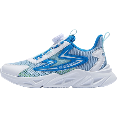 新年款361童鞋儿童旋钮扣跑鞋冬季青少年运动鞋本命年红色男孩鞋