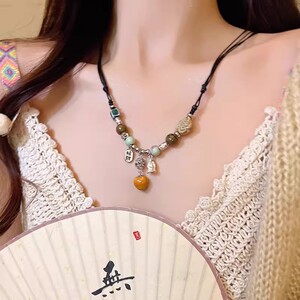 奥特莱斯清仓新中式招财项链