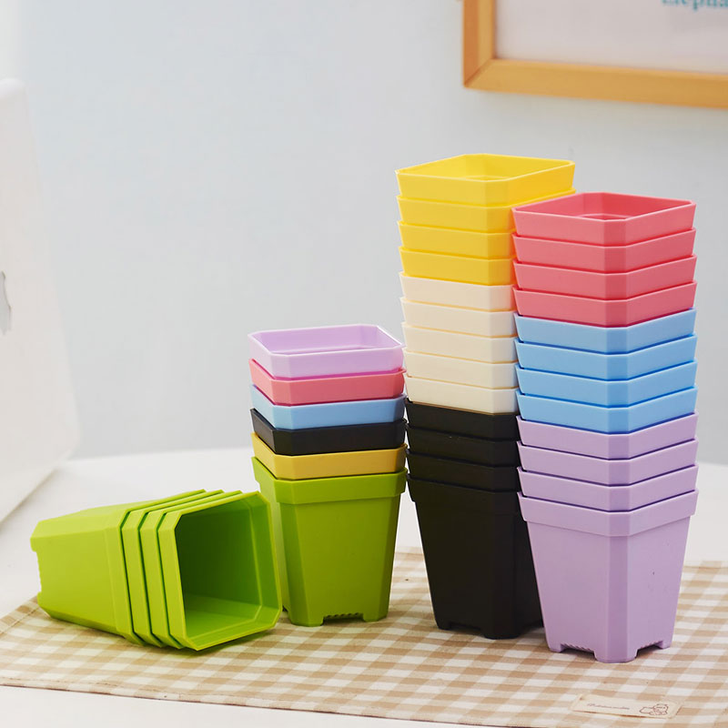 加厚小方盆简约塑料扦插多肉花盆