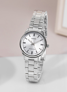 casio卡西欧手表女钢带小表盘防水女士日历手表LTP-V005D海外直邮