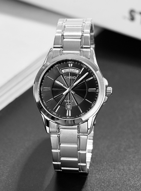 casio卡西欧手表男休闲防水简约石英男士手表MTP-1381海外直邮