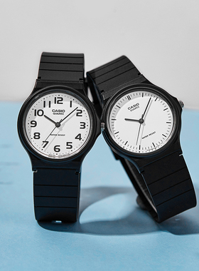 卡西欧手表学生指针乔妹同款网红小黑表mq考试专用海外直邮