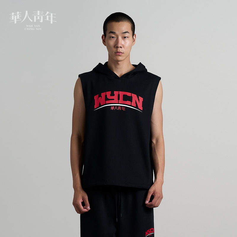 华人青年无袖篮球训练衫