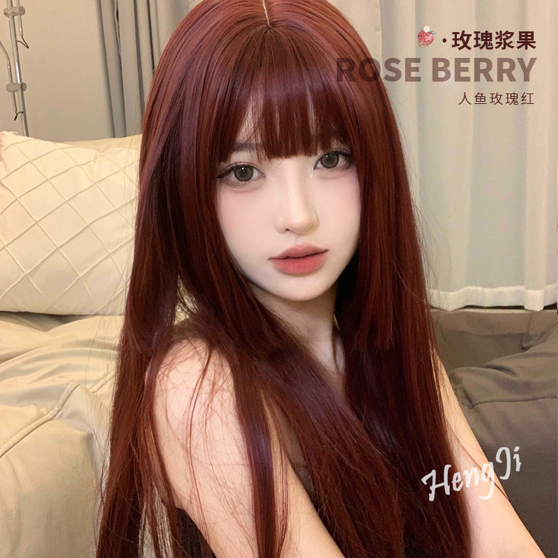哼唧假发原宿辣妹自然齐刘海