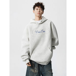 全村的希望原创工作室SHIJOIN几物男装设计大码重磅380克连帽卫衣