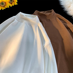 全村的希望原创工作室SHIJOIN时有悟空有货德绒打底衫纯色卫衣T恤