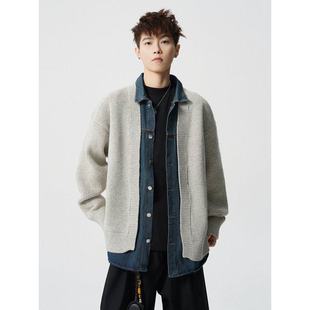 YUXIAN余闲東崛NOLOGOpd大人npc物空宋松1807宽松针织衫休闲毛衣