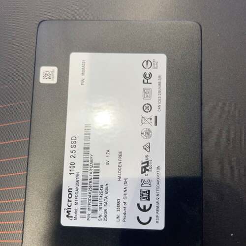 可维修美光Micron 1100 256G 2.5寸SATA固态硬议价
