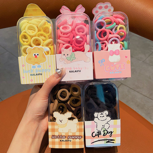 小女孩皮筋不伤发儿童高弹力