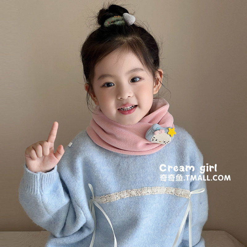 儿童卡通围脖男女童秋冬薄款防风保暖护颈围脖婴儿宝宝高弹力脖套,童装/婴儿装/亲子装,围巾,淘宝优惠券,粉丝福利购,淘宝优惠卷