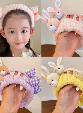 儿童发箍毛绒洗脸束发带网红2025新款女孩可爱发卡头饰女宝宝头箍