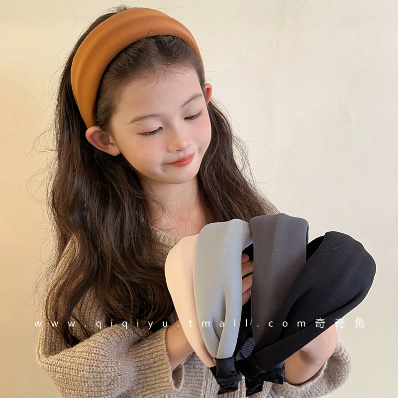 冬季儿童宽边发箍2024新款女童