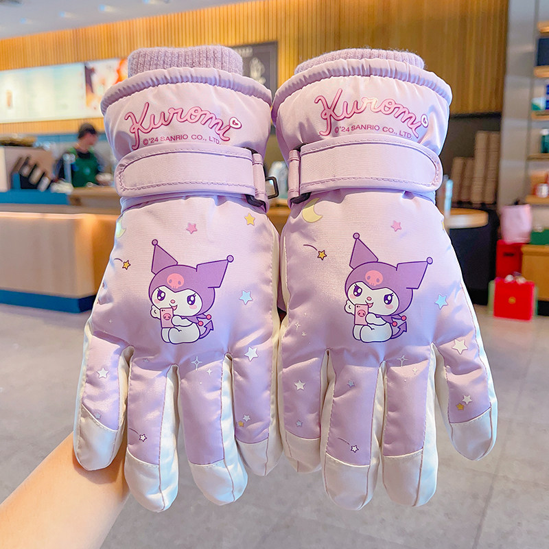 库洛米儿童滑雪手套冬季男女孩加绒保暖三丽鸥中大童玩雪手套防寒,童装/婴儿装/亲子装,手套,淘宝优惠券,粉丝福利购,淘宝优惠卷