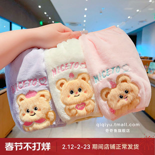 儿童黄油小熊印花袖套男女童宝宝秋冬防污耐脏袖头婴幼儿可爱护袖