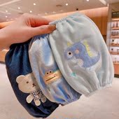 头小孩男孩宝宝套袖 套男童女防脏护袖 儿童袖 12岁可爱恐龙秋冬季